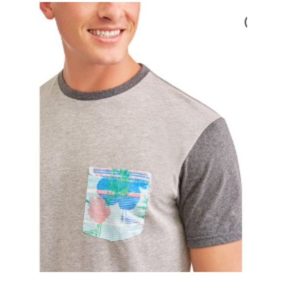 NWT Men's Short Sleeve Cotton Poly Jersey Tee - Picture 2 of 3